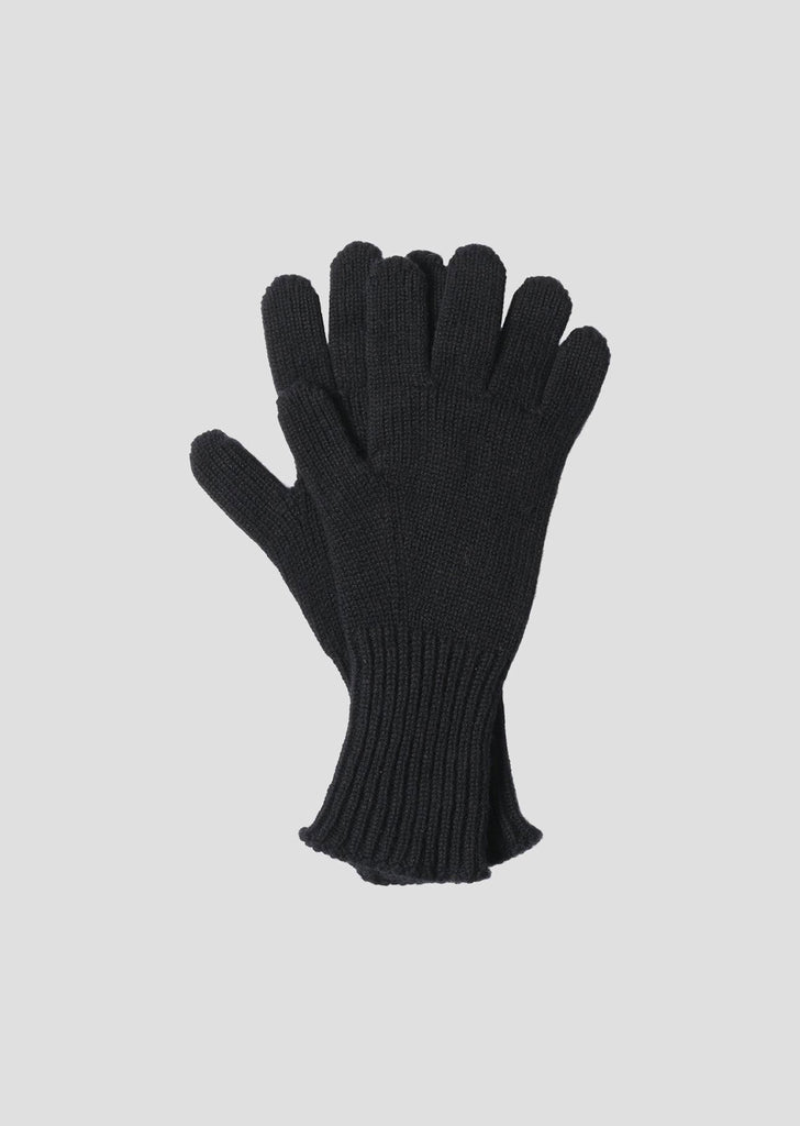 Merino Cashmere Gloves — Black
