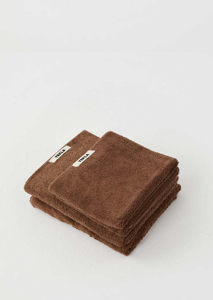 Solid Terry Hand Towel — Kodiak Brown