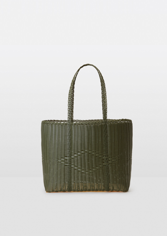 Medium Basket Tote Bag — Cactus