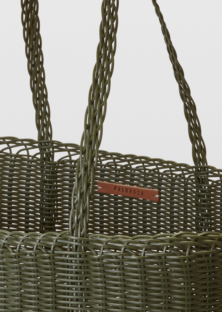 Medium Basket Tote Bag — Cactus