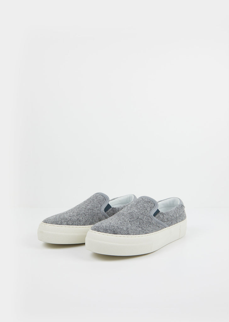 Fargo Felted Wool Sneakers — Grey