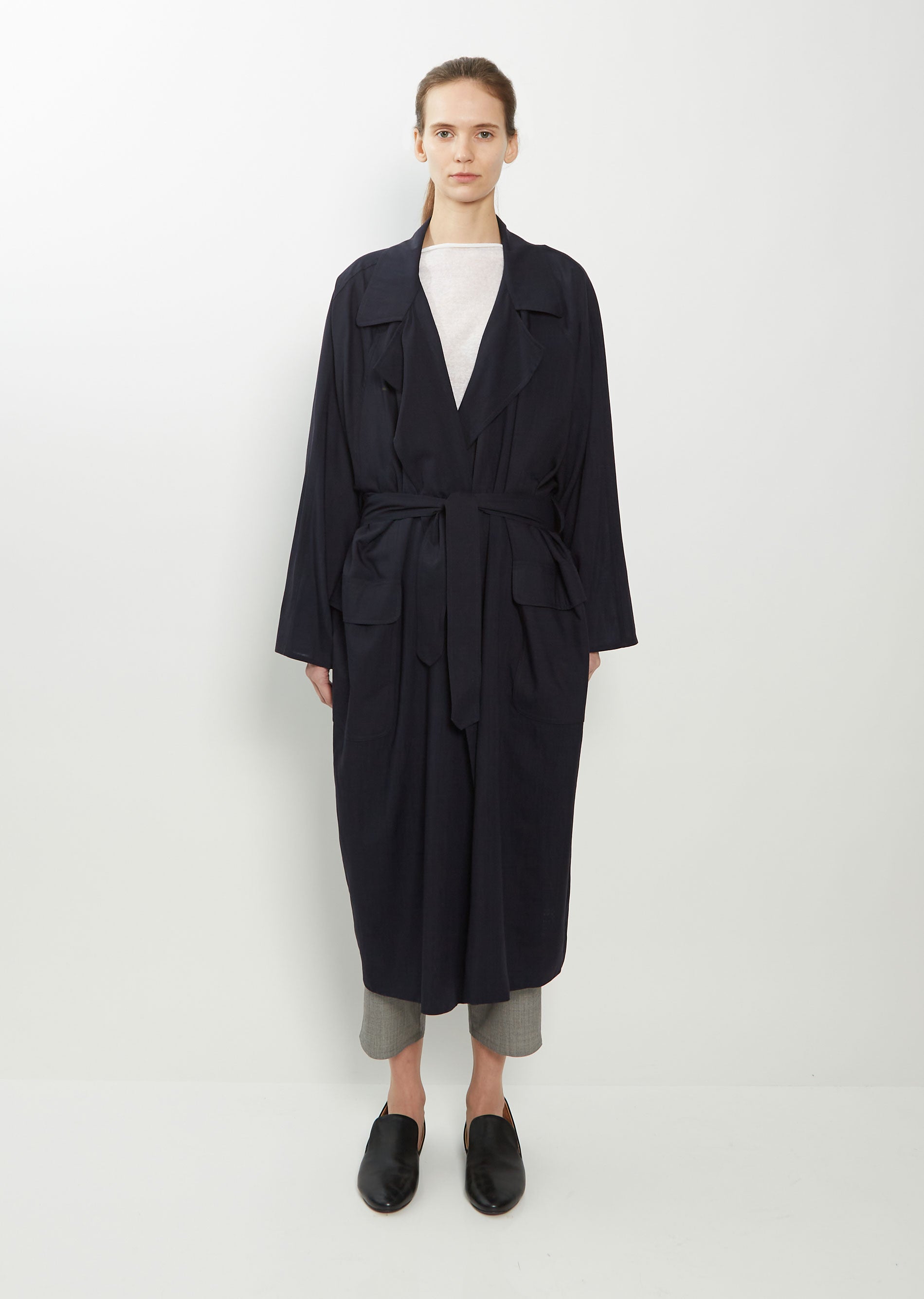 Oversized Trench Wool Coat – La Garçonne