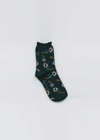 Yume Cotton Socks — Green