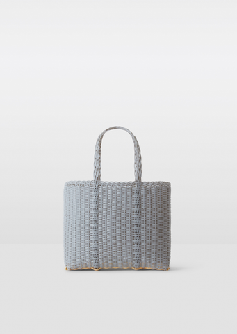 Small Flat Tote Bag — Light Grey