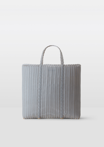 Large Flat Tote Bag — Light Grey