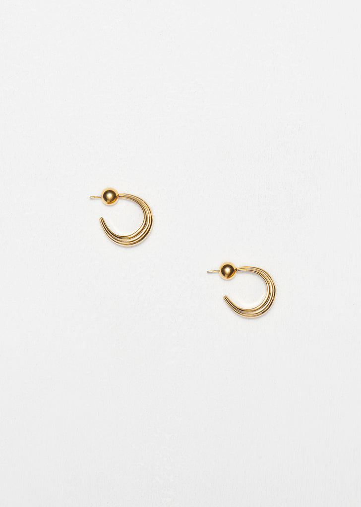 Small Blondeau Hoops — Gold