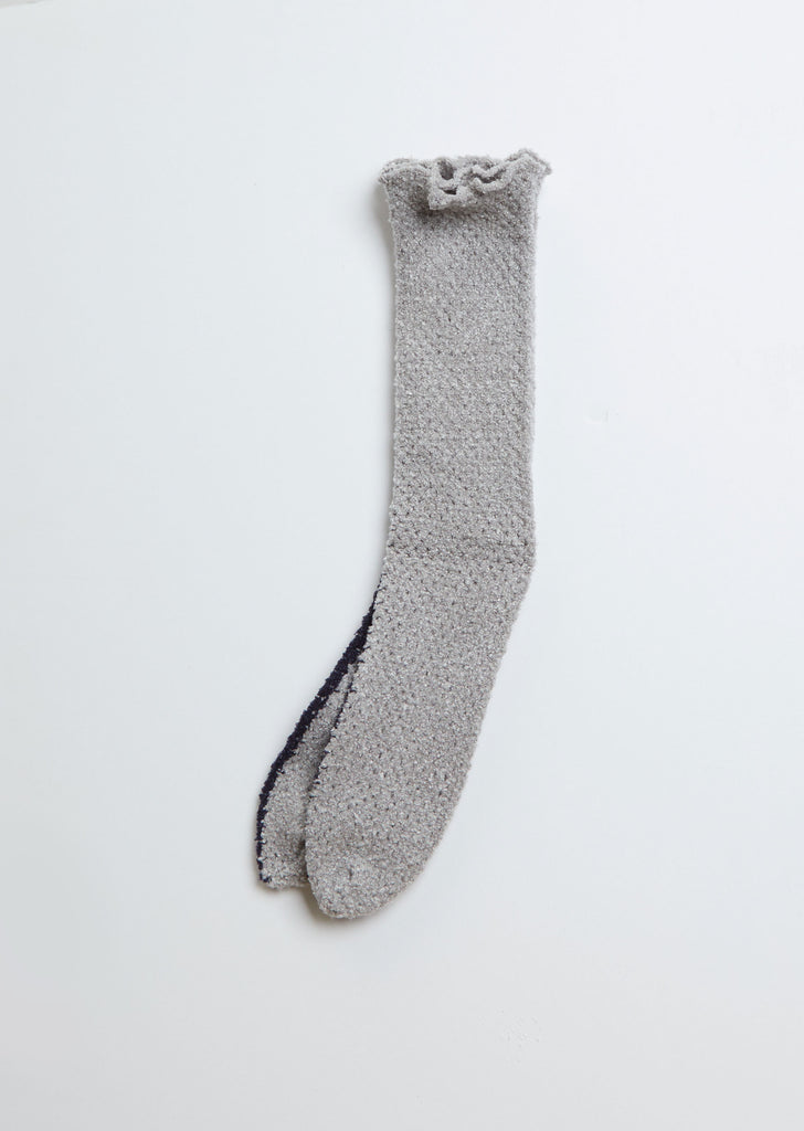 Lattice Lace Socks — Grey