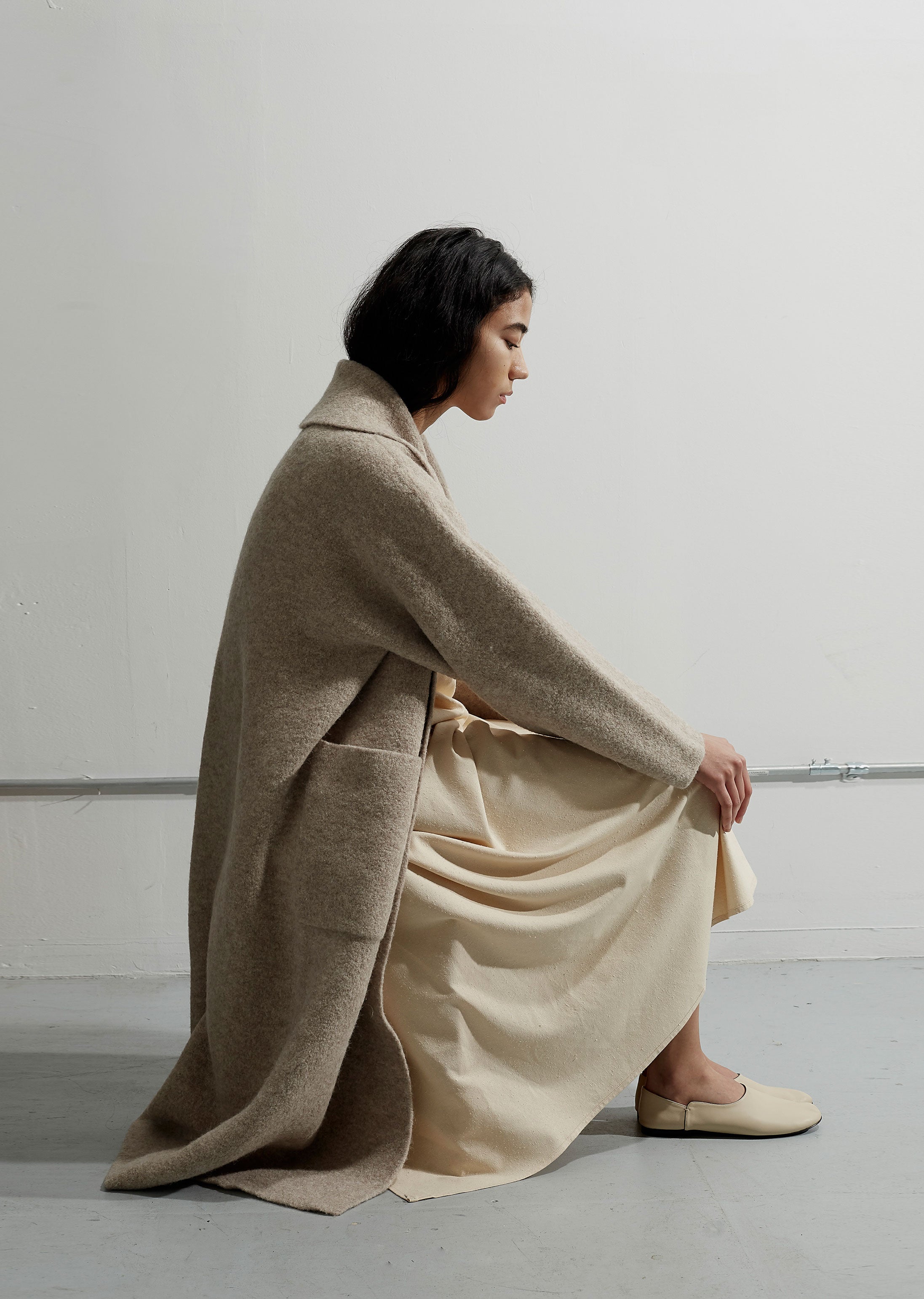 Double Face Long Coat – La Garçonne Double Face Long Coat – La Garçonne
