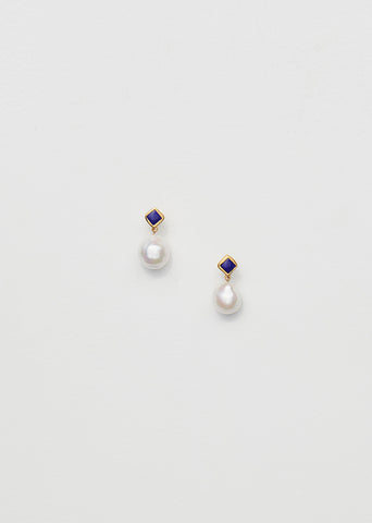 Small Mer Earrings — Lapis