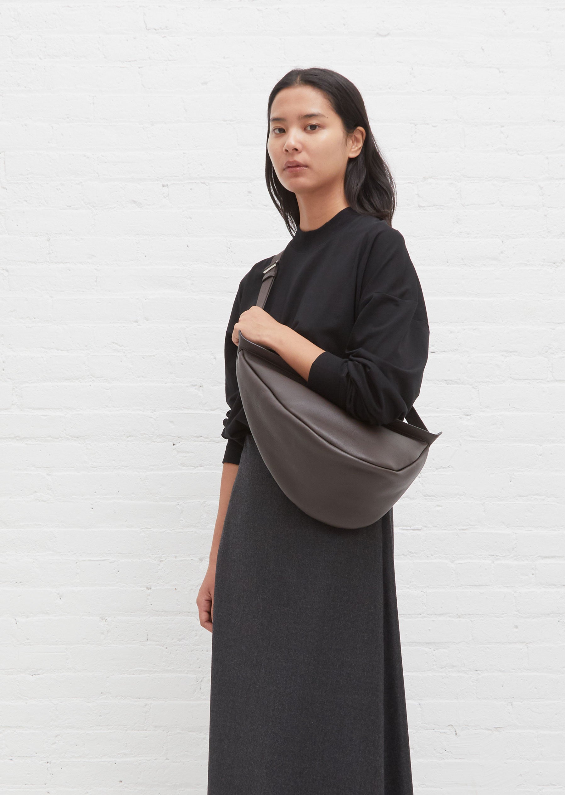 THE ROW Slouchy Banana leather shoulder bag