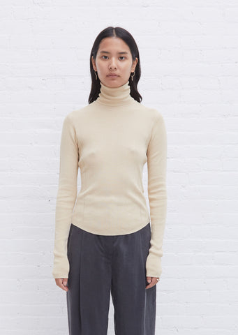 Roll Neck Second Skin Top — Ginger