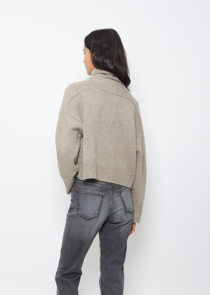 Collar Sweater — Ashes Melange