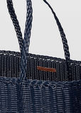 Large Basket Tote Bag — Midnight