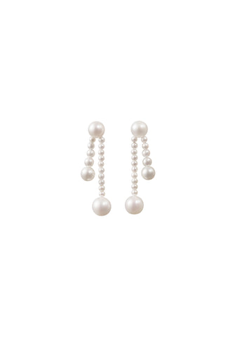 Ruban de Perle Earrings, Pair