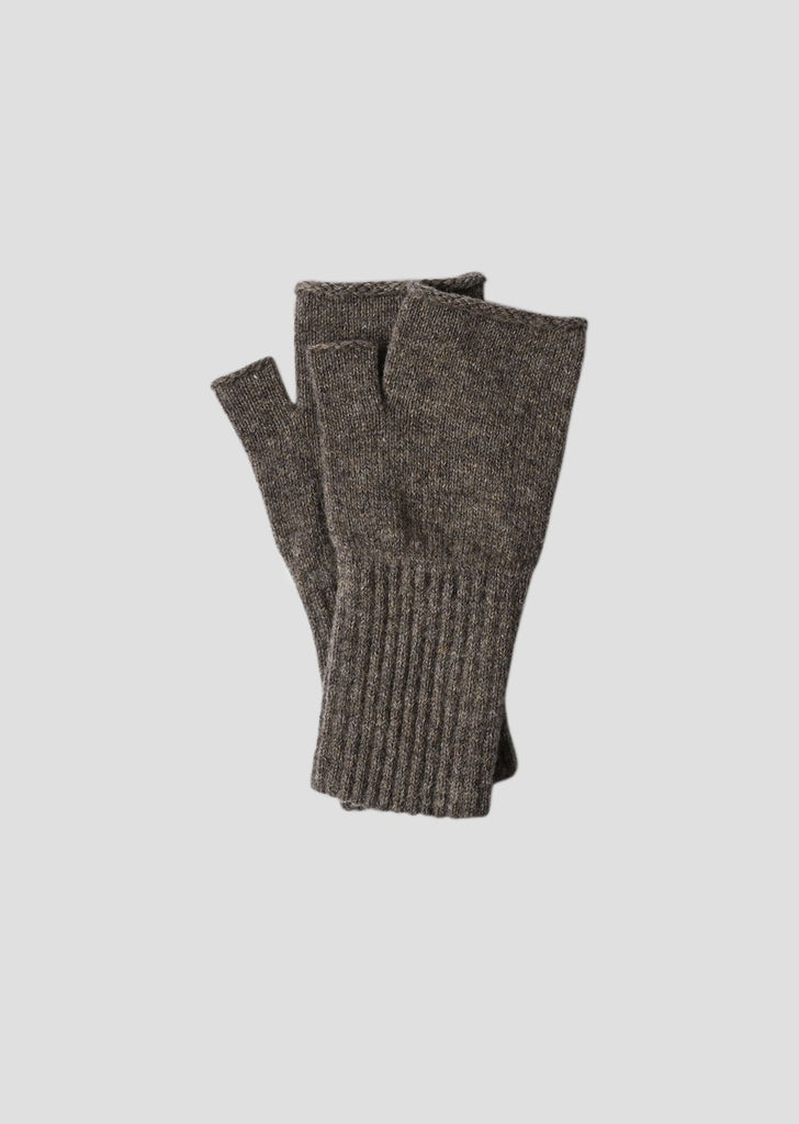 Felted Fingerless Gloves — Pebble – La Garçonne
