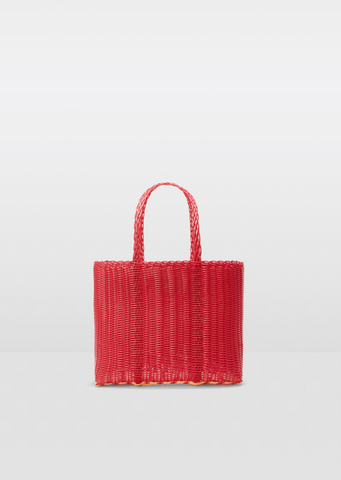 Small Flat Tote Bag — Strawberry