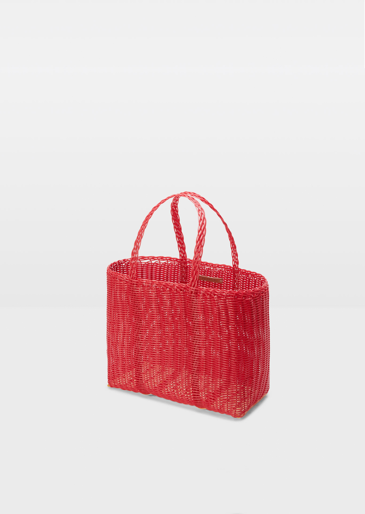 Small Flat Tote Bag — Strawberry