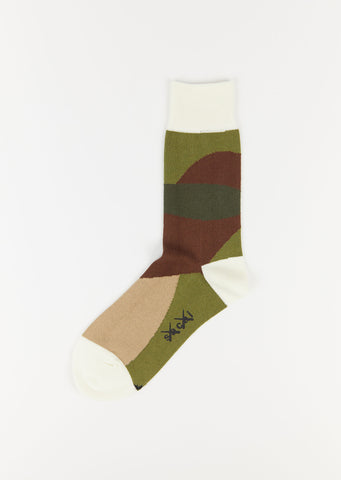 KAWS Socks A — Camouflage