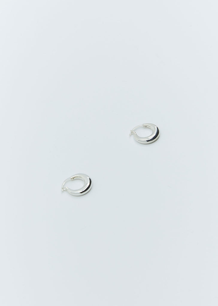 Tiny Essential Hoops — Silver