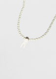Baby Tooth & Crystal Necklace