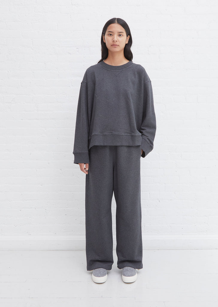 Toulouse Cotton Fleece Sweatshirt — Anthracite Melange