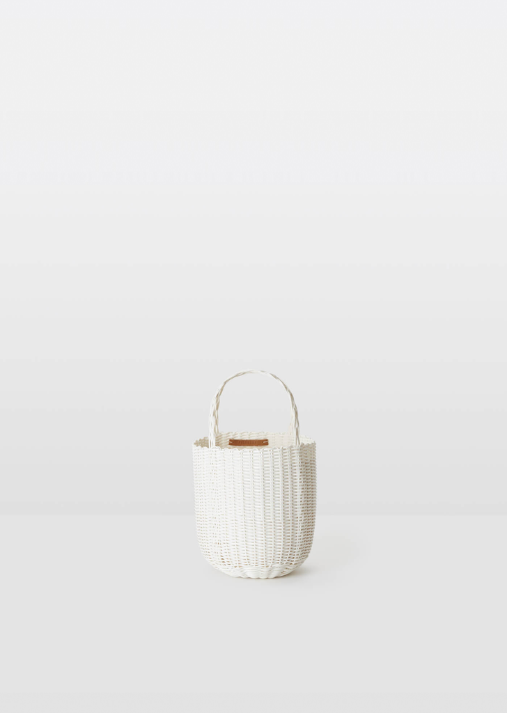 Small Bucket Purse — White